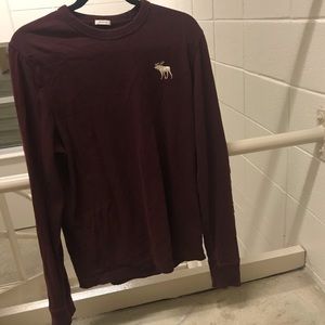 Maroon Abercrombie long tee